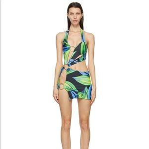 Louisa Ballou Sex Wax Dress blue and green